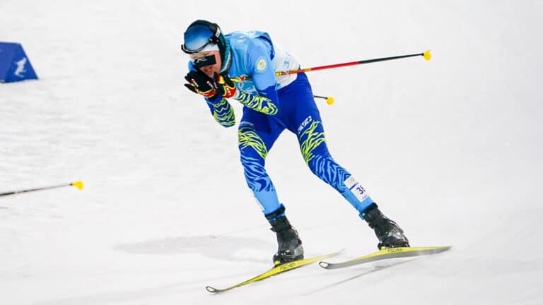Чингиз Ракпаров занял 32-е место в лыжном двоеборье на ОИ-2026
