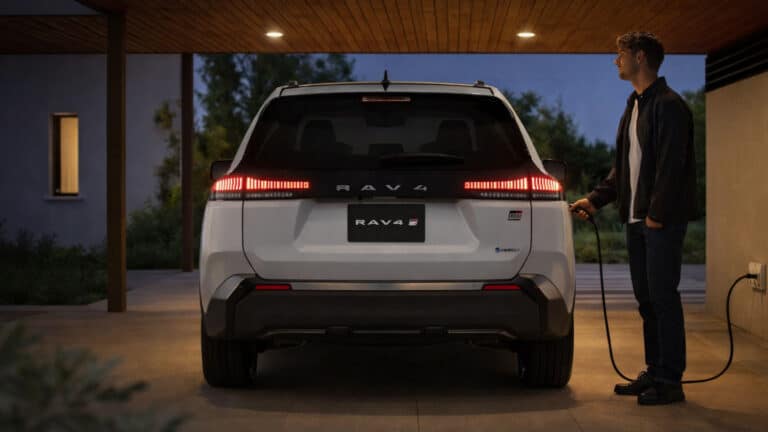 Toyota RAV4 PHEV научился питать дом электричеством до недели