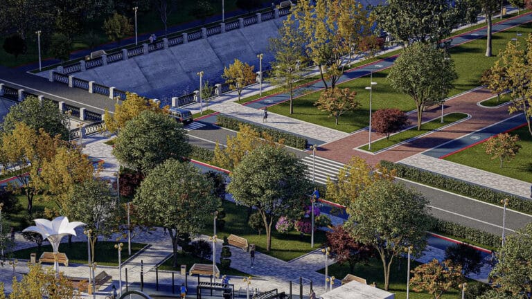 Линейный парк в виде этно-аула строится в Таразе