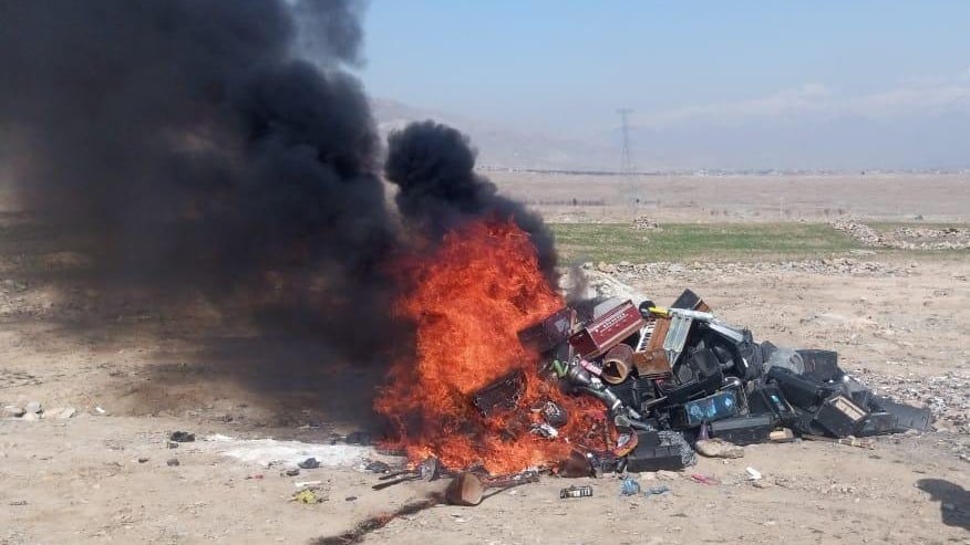 Бұл аспаптар Парван провинциясы тұрғындарынан тәркіленген / фото: pajhwok