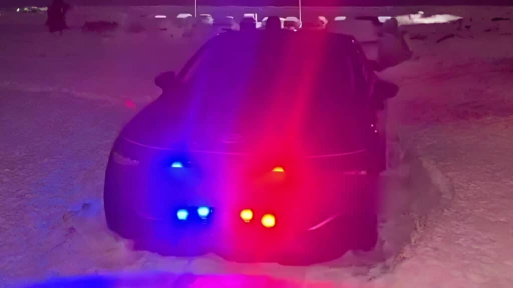 В Астане поймали «светящийся» Hyundai с незаконной подсветкой