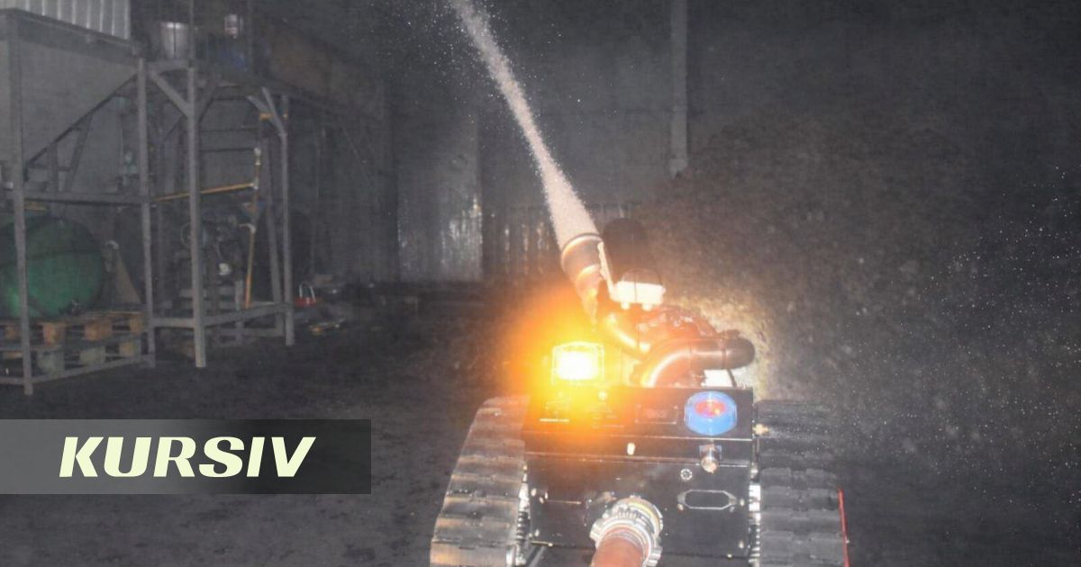 Спасатели потушили крупный пожар на заводе с помощью робота в Петропавловске