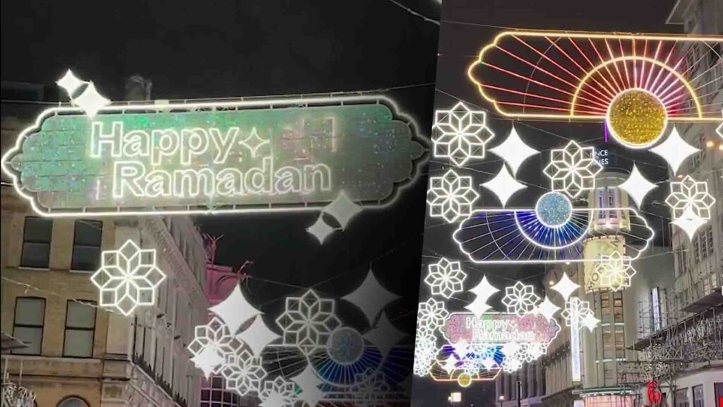 Ораза Еуропада: Рамазанға орай Лондон көшелері безендірілді