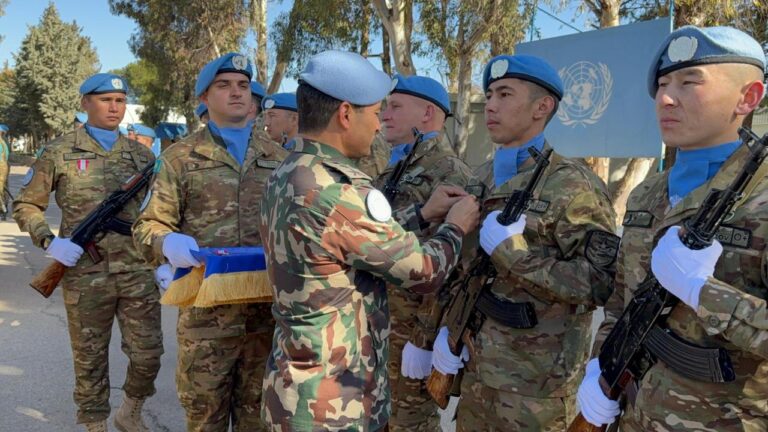 Казахстанские миротворцы получили медали ООН