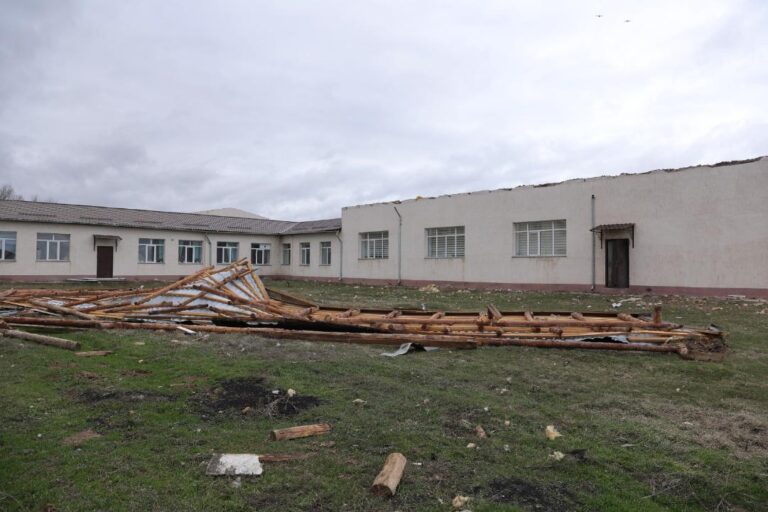 В Жамбылской области ликвидируют последствия сильного ветра