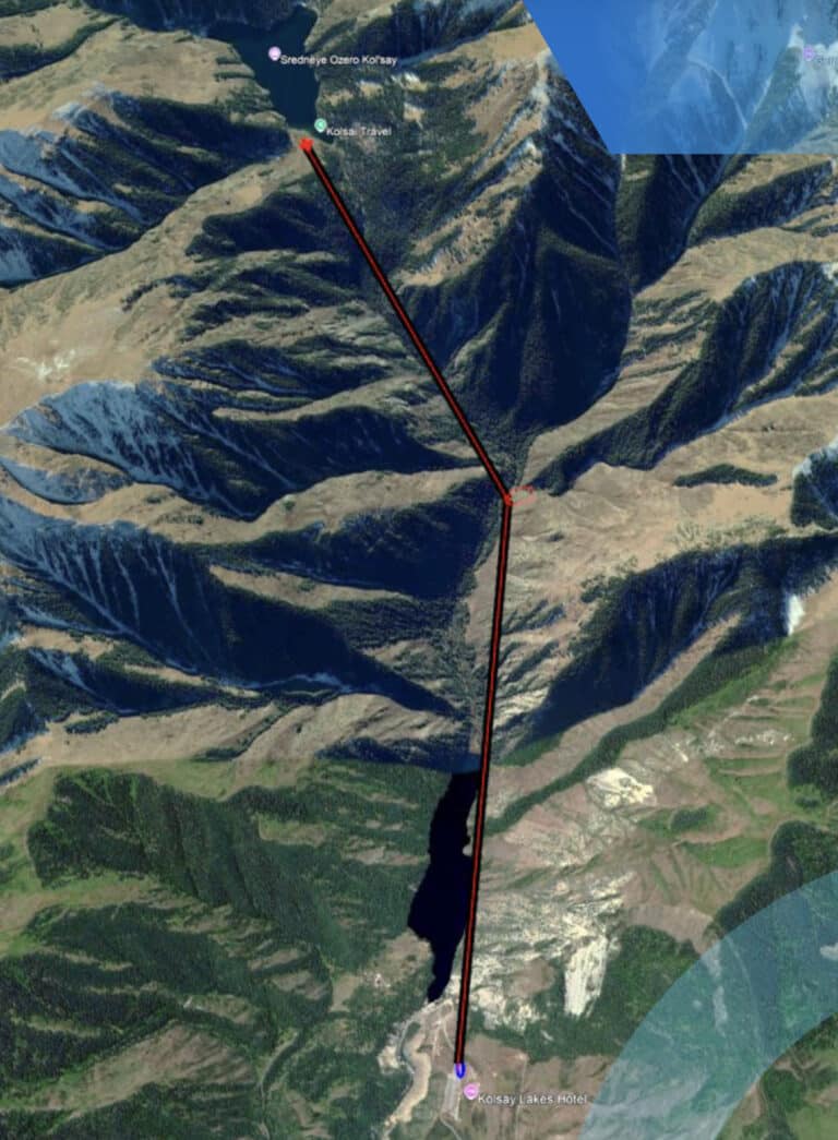 Канатную дорогу планируют построить между озерами Кольсай