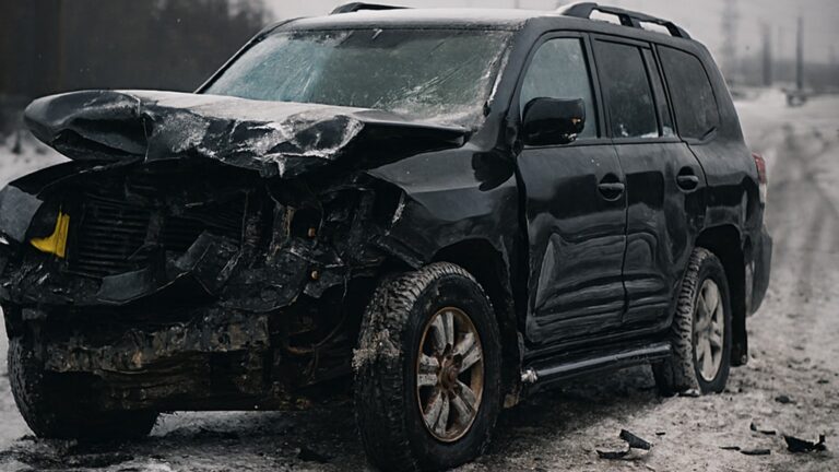 В Павлодаре у мужчины угнали Land Cruiser с автомойки и разбили в ДТП