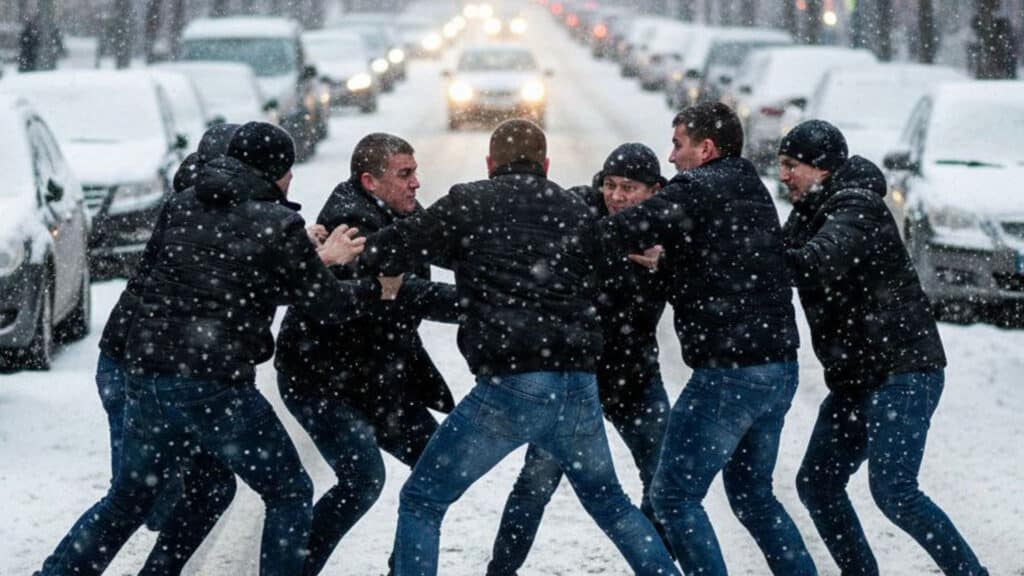 Шымкентте тағы да жол үстінде жаппай төбелес болды