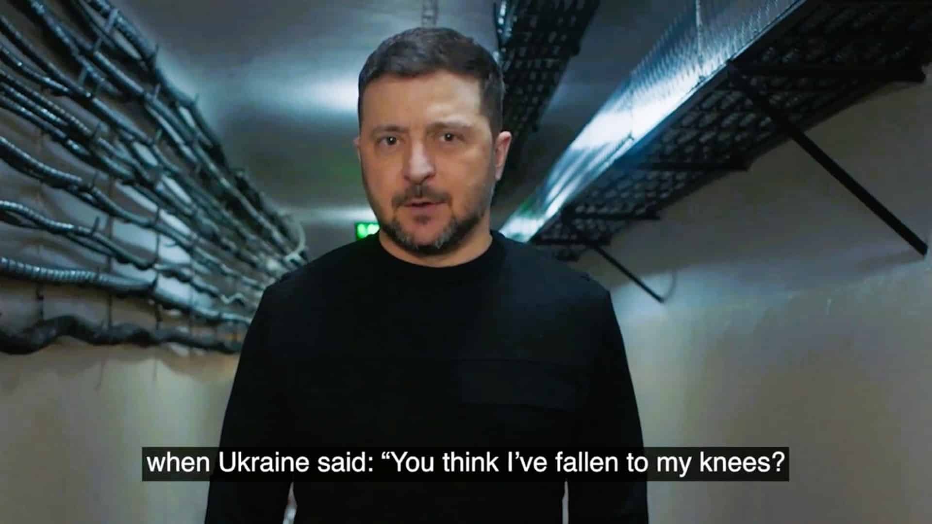 Украина президенті Владимир Зеленский бункерде орналасқан резиденциясын көрсетті