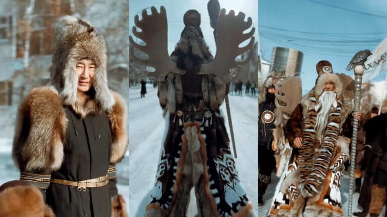 Яркое шествие в национальных костюмах прошло в Якутии