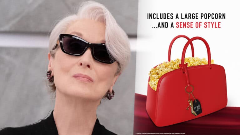 К выходу «Дьявол носит Prada 2» выпустят ведро для попкорна в виде сумки