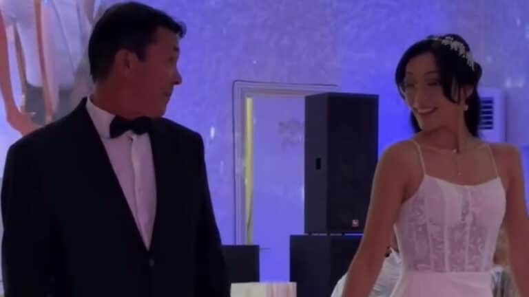 Невеста из Алматы станцевала с папой под Bad Bunny и удивила гостей