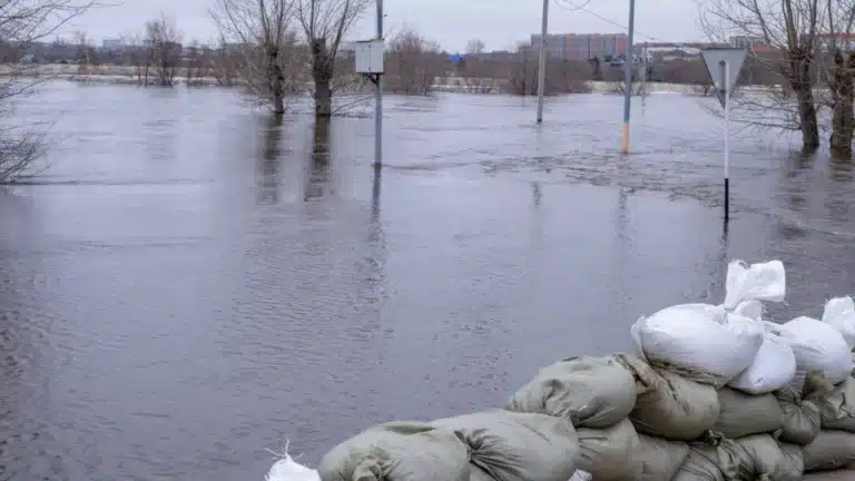 На борьбу с паводками в Семее экстренно бросили военнослужащих