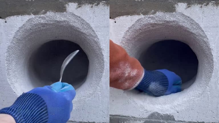 Тысячи людей следят как блогер день за днем пробивает стену ложкой