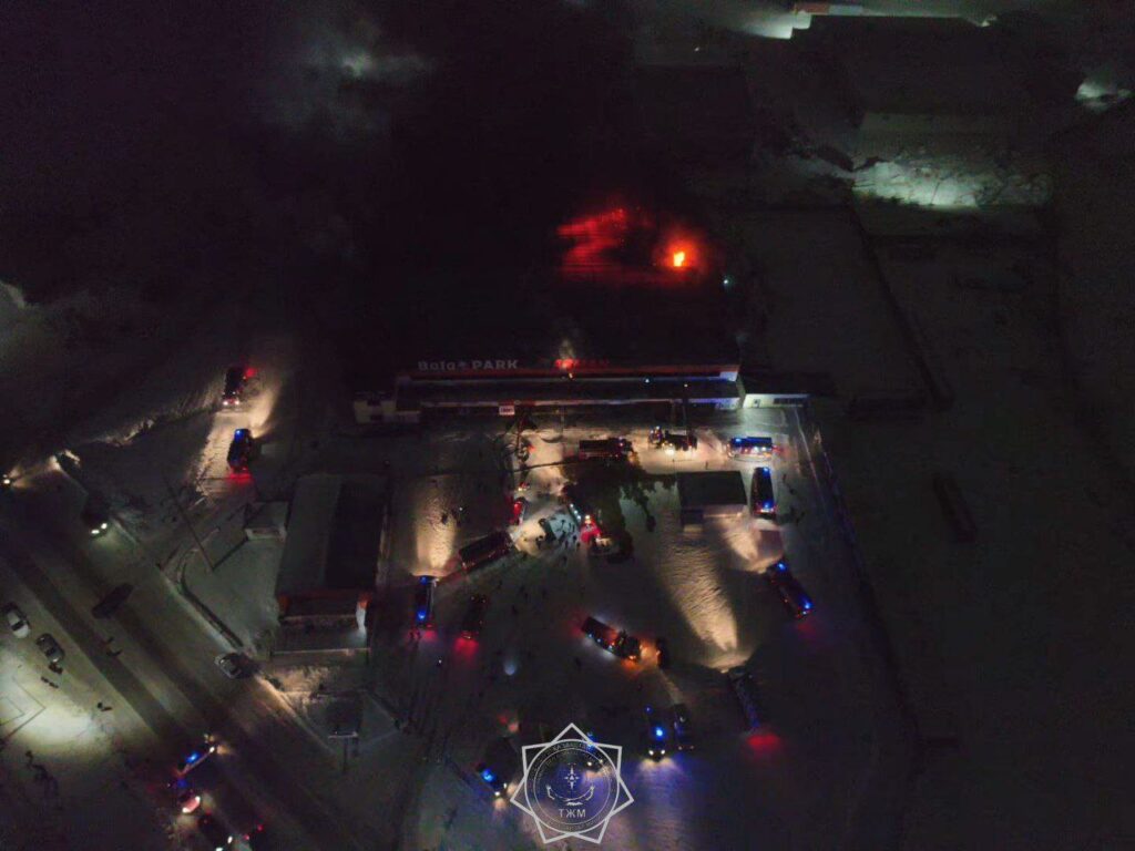 Семейде ойын-сауық орталығы өртенгеннен кейін, тұрғындарға далаға шықпау ескертілді