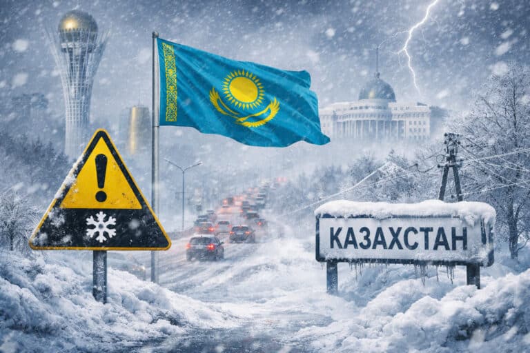 Штормовое предупреждение объявили по всему Казахстану на 10 марта