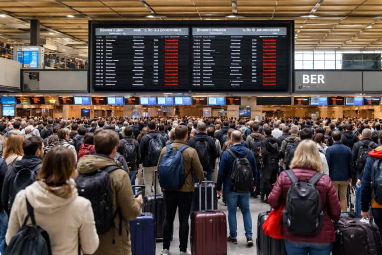 Аэропорт Берлина отменит почти 500 рейсов из-за забастовки сотрудников