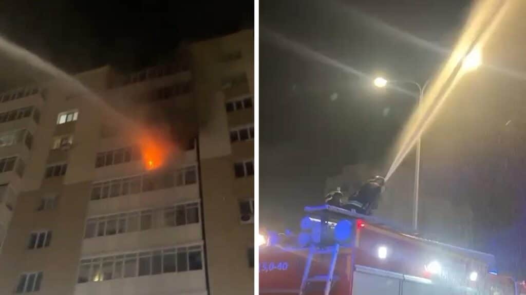 Пожар в жилом комплексе Астаны ликвидировали за 10 минут