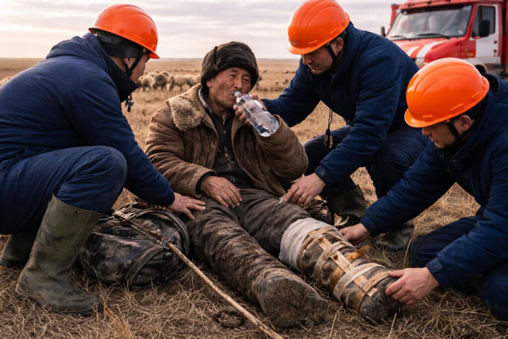 Пастух провел пять дней в степи с переломом ноги – его нашли живым