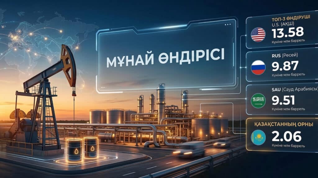 Әлем елдері тәулігіне қанша мұнай өндіріп отыр (инфографика)