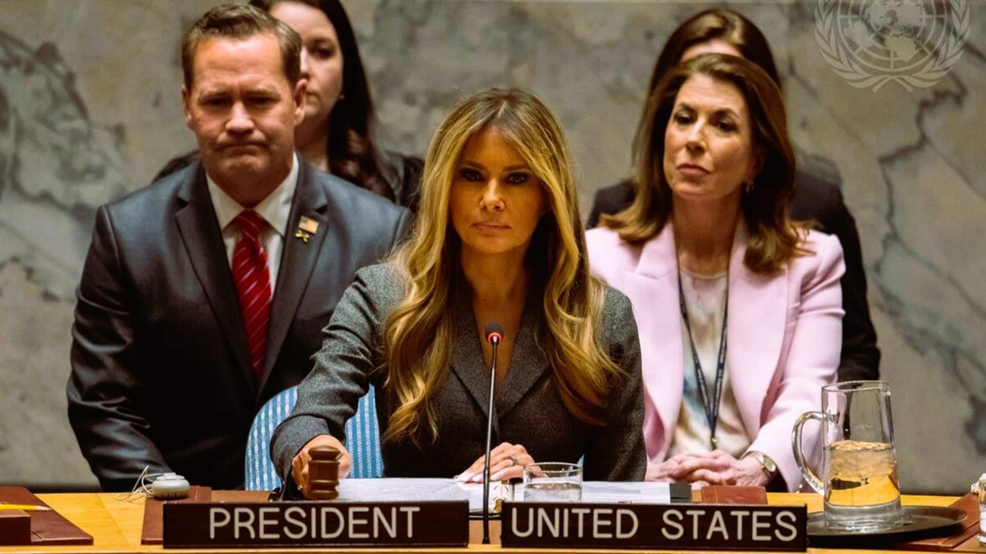 АҚШ-тың бірінші ханымы Мелания Трамп БҰҰ қауіпсіздік кеңесіне төрағалық етті