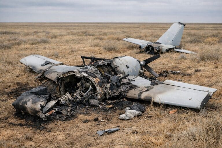 В Атырауской области нашли обломки, похожие на части беспилотника