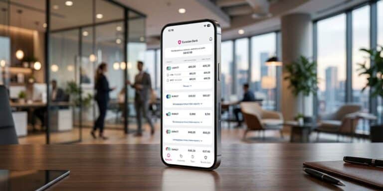 Конвертация валют за пару кликов в мобильном приложении Eurasian Bank 