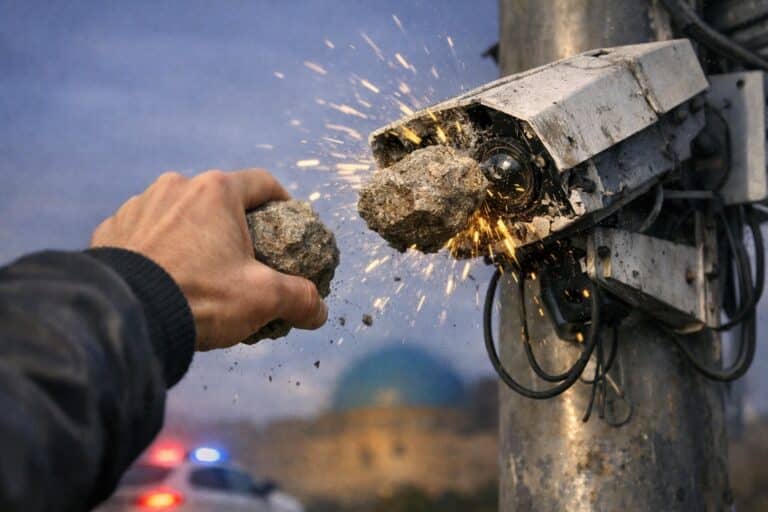 В Туркестане вандалы мстили камерам видеонаблюдения за высокие штрафы