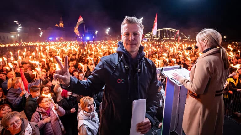 Hungary’s incoming PM Péter Magyar celebrates victory, pledges pro-European course