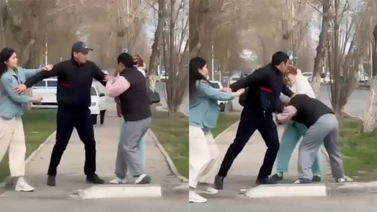 Қостанайда атышулы блогер Гүлнәр Оразалина жұлысып, төбелесті (видео)