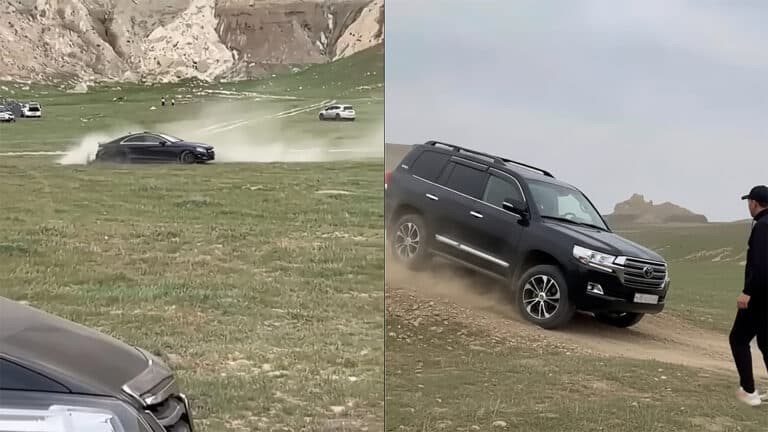 Уникальную природу Мангистау уничтожают ради эффектных видео на машинах