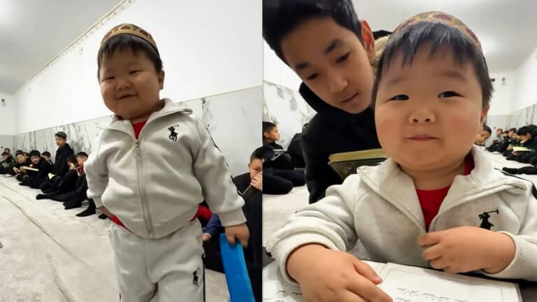 Маленький ученик из Кыргызстана умилил соцсети и покорил миллионы сердец