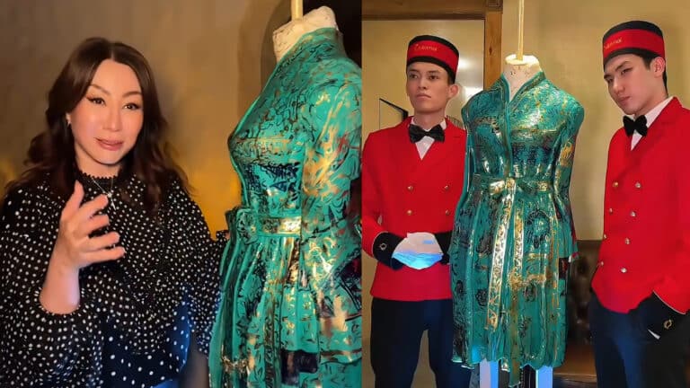 Аида Кауменова похвасталась гигантским тортом-шапаном размером со взрослый костюм 