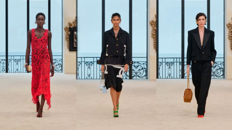 Круизный показ Chanel: Матье Блази превратил моделей в русалок на пляжах Биаррица