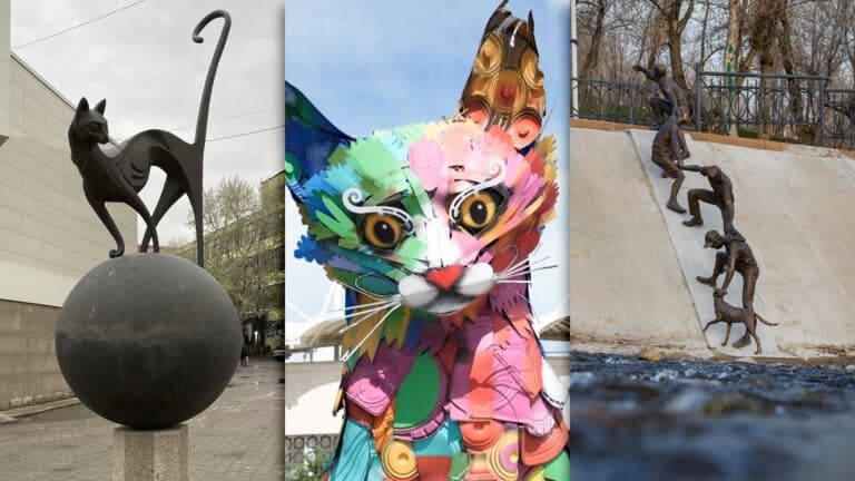 Памятники кошкам и собакам в Казахстане обсуждают в соцсетях