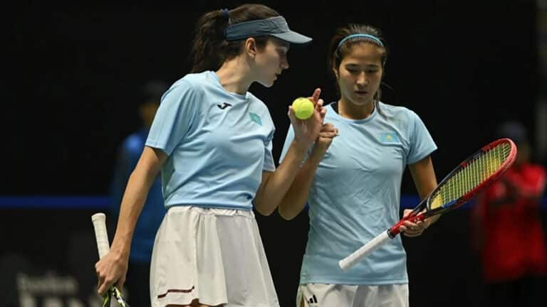 Данилина с Куламбаевой выиграли пару в матче Казахстан – Канада