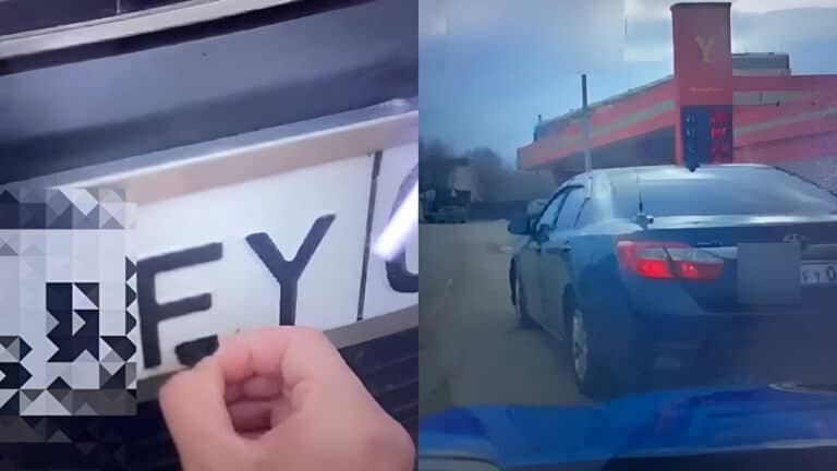 Водитель Toyota Camry «исправил» госномер изолентой и лишился машины