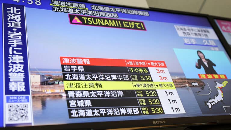 В Японии после мощнейшего землетрясения ждут разрушительное цунами