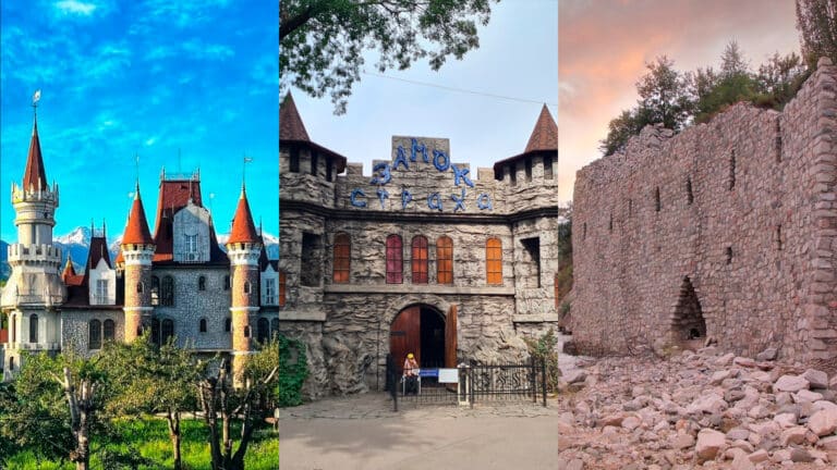 Алматинский «Хогвартс» и дом с пришельцами: подборку лучших замков показал блогер