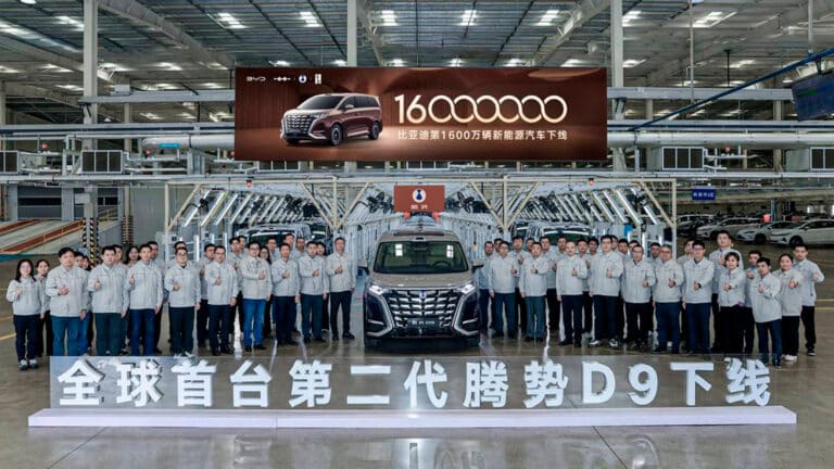 BYD выпустила 16-миллионный автомобиль на новых источниках энергии
