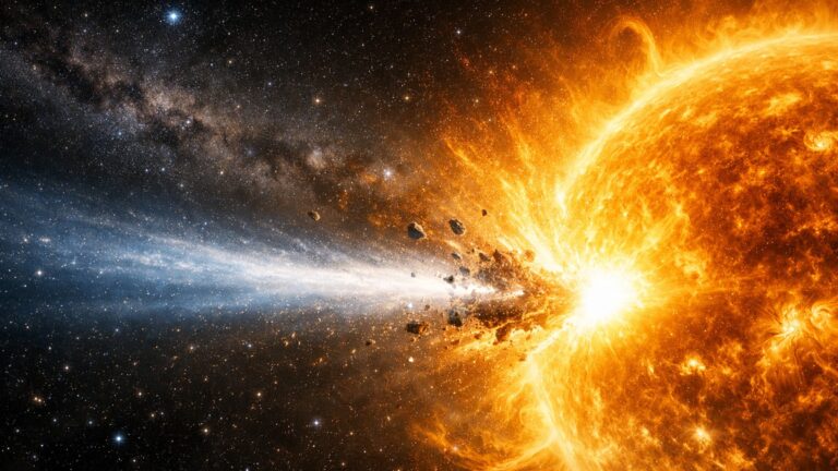 Ғарыштағы жол апаты – комета Күнге соқтығысып, мерт болды