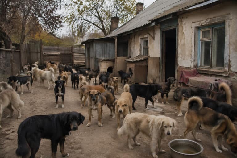 Карагандинцы жалуются на соседку с «приютом» из десятков собак