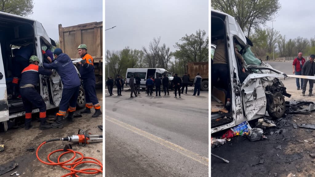 11 человек пострадали в жестком ДТП на трассе Алматы – Усть-Каменогорск