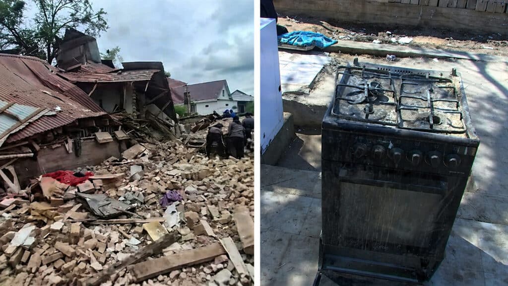 Газовый взрыв уничтожил дом под Алматы: женщина и трое детей тяжело ранены