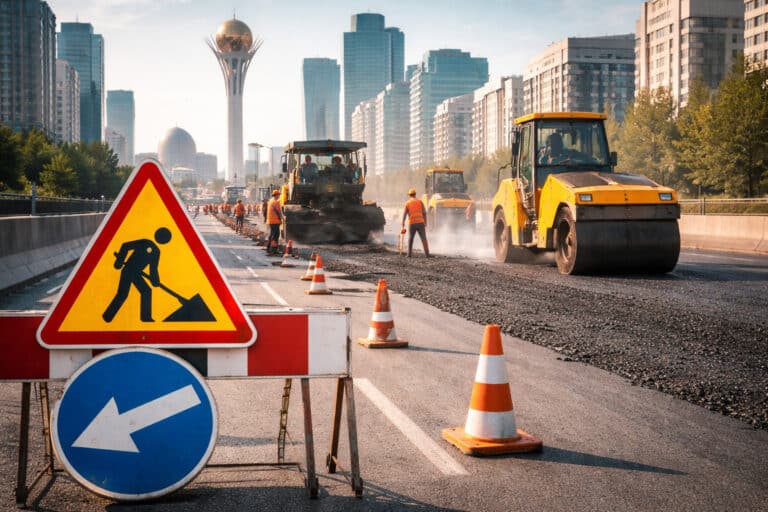 В Астане стартовал сезон дорожных работ: часть улиц перекроют до ноября