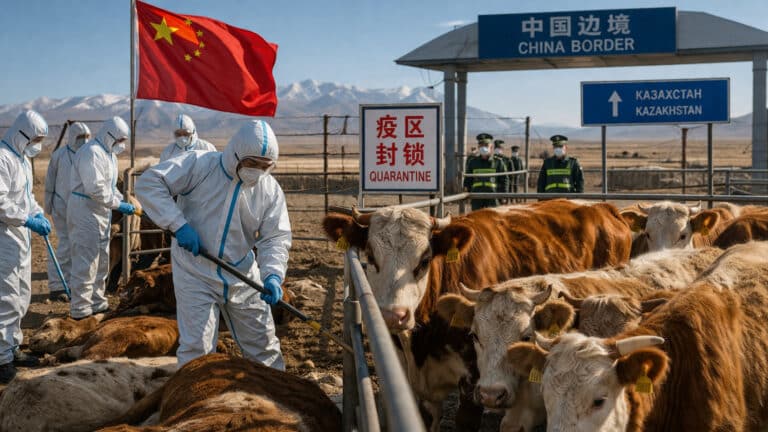 В Китае начали забой скота из-за ящура в приграничных с Казахстаном регионах
