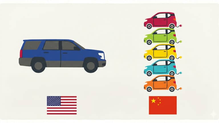 АҚШ-тағы бір көліктің бағасына Қытайдың 5 электромобилін алуға болады