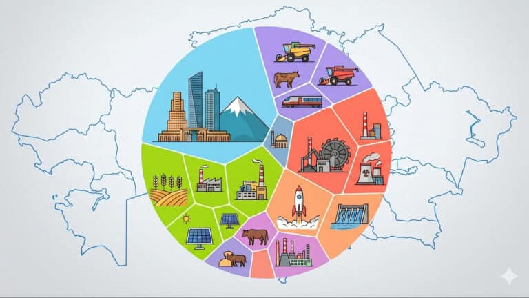 Өңірлердің экономикадағы үлесі қандай