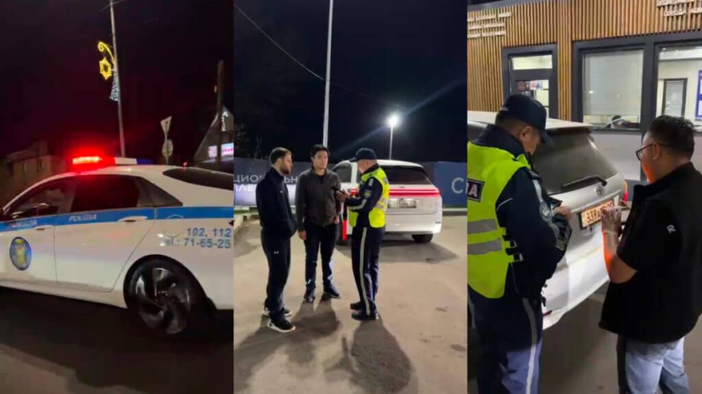 Алматыда полиция көліктерді жаппай айыптұраққа қойып жатыр