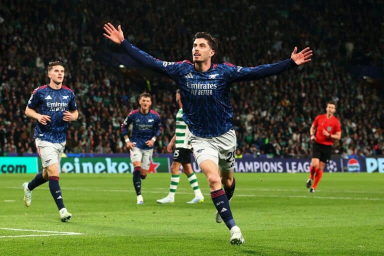 «Арсенал» вырвал победу у «Спортинга» в четвертьфинале Лиги чемпионов